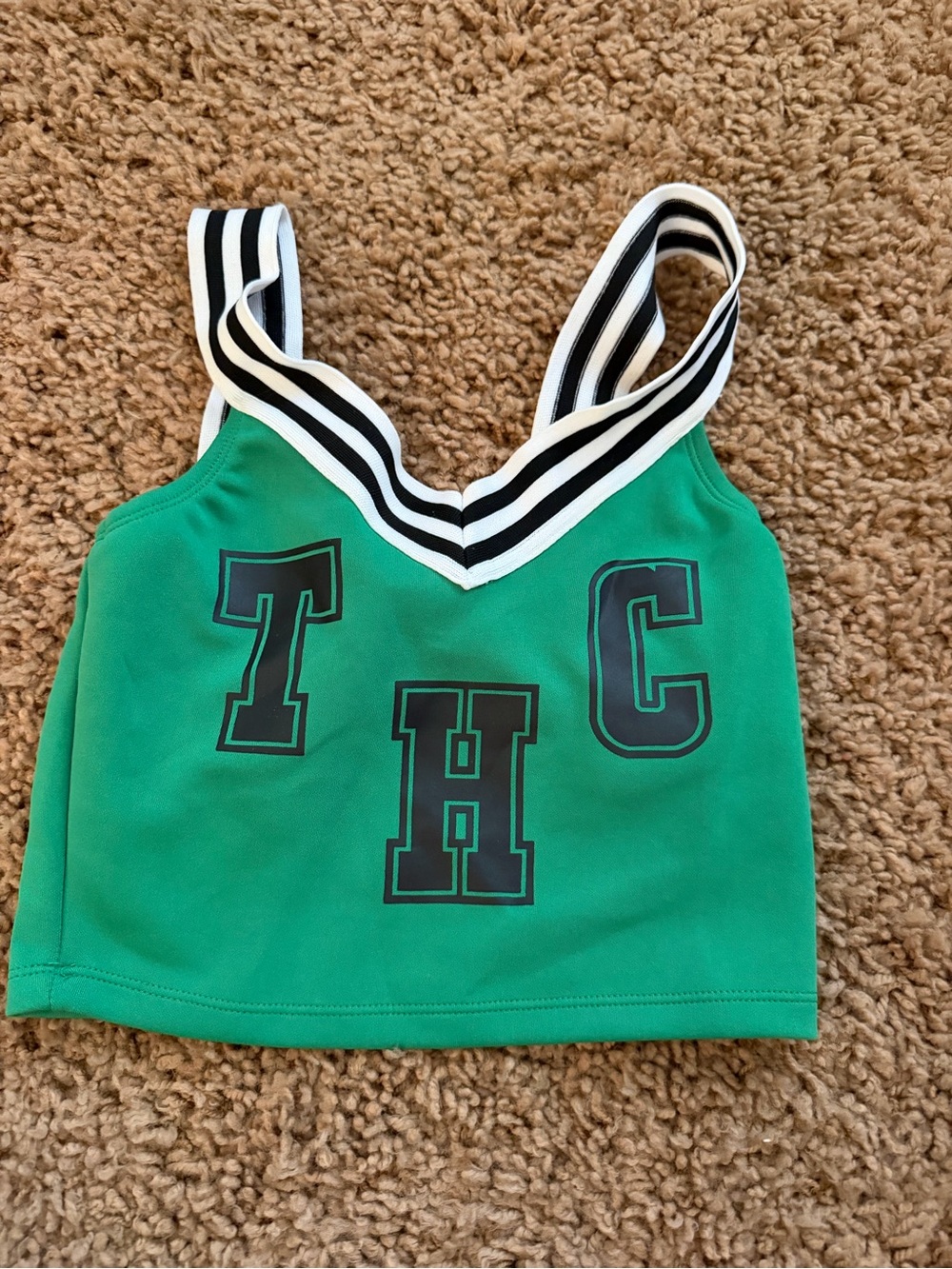 Dolls Kill Green THC cheerleader costume